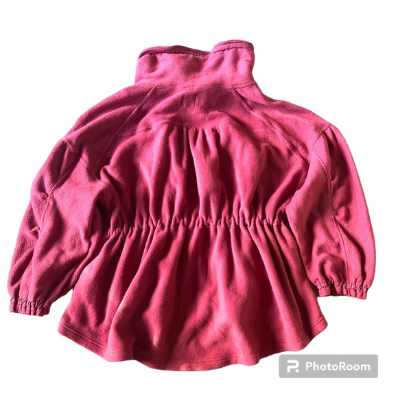 Free People Movement She’s All That Fleece Drawstring Zippered Pink Wine Size L - Picture 6 of 7